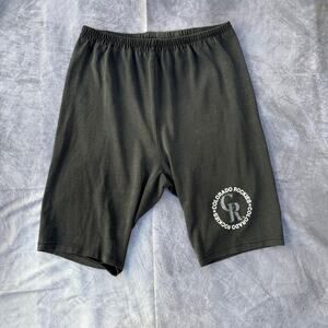 Men’s Vintage 90’s Colorado Rockies Black Cotton Sweats Sweat Shorts Sz Large